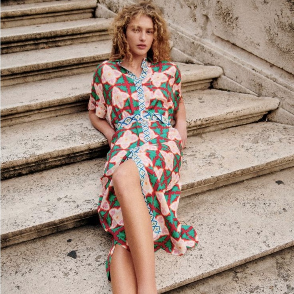Sezane Dora Tiles Dress